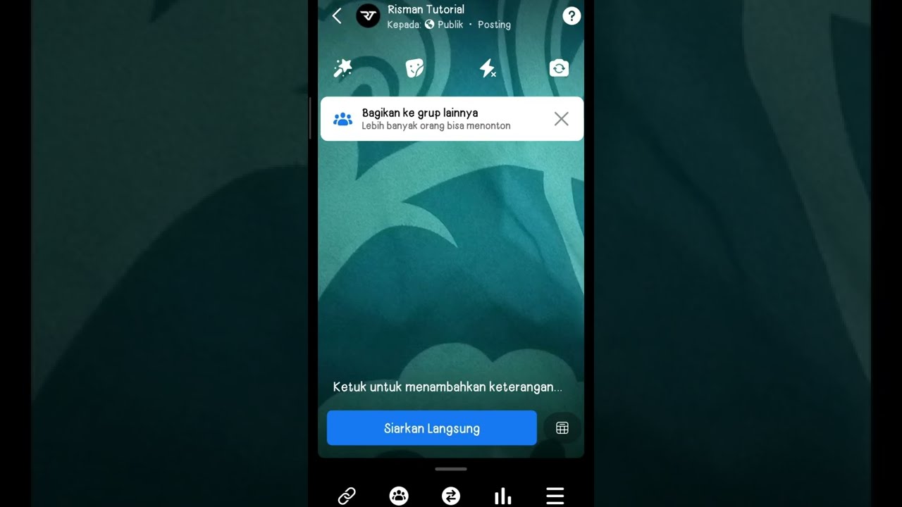 Cara Live Streaming di Fanspage Facebook melalui HP Android