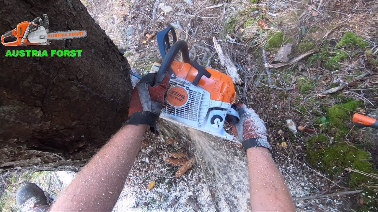 Holzfällen Stihl MS 400 C