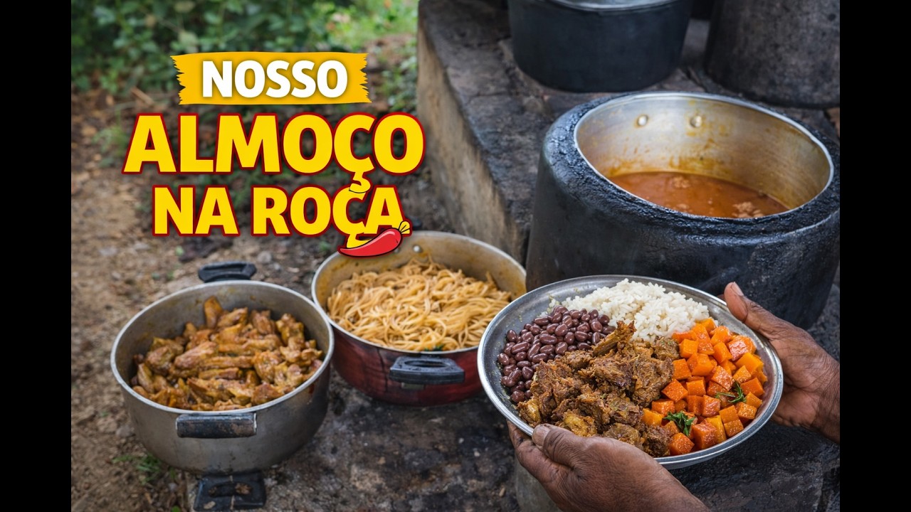 Olha o Almoço Caprichado de Hoje na Roça!