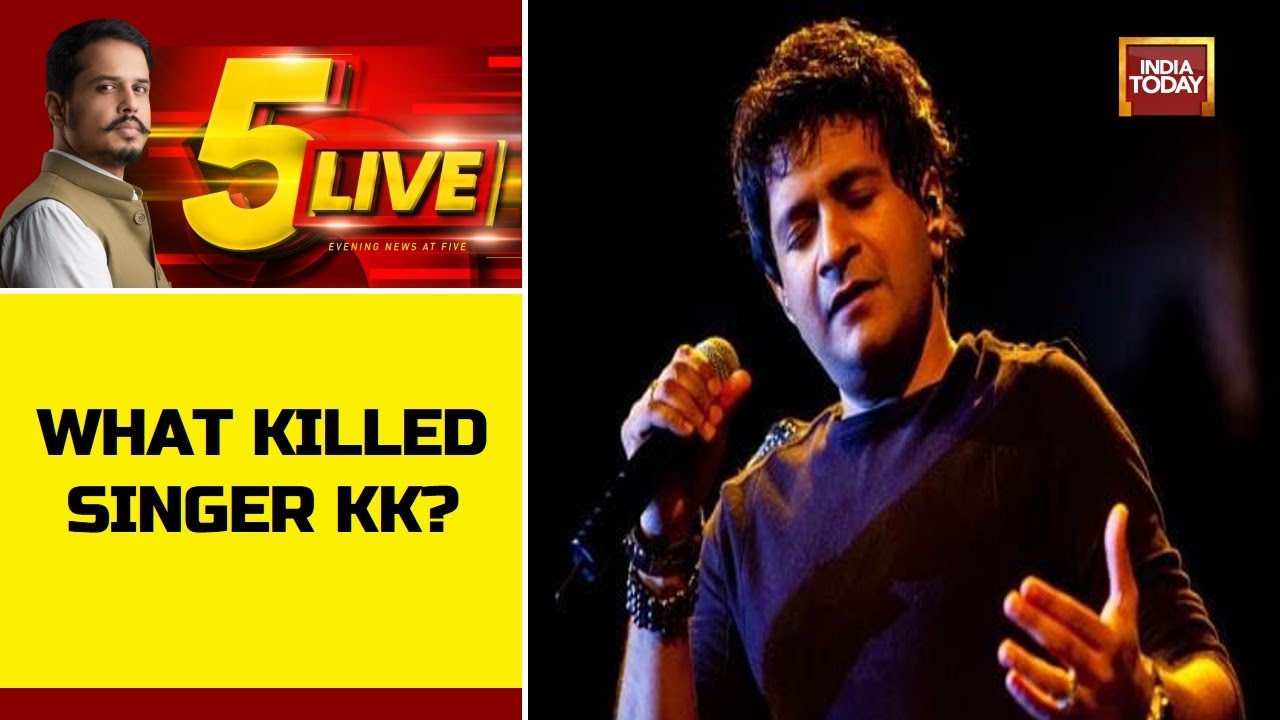 5 Live With Shiv Aroor: Alarm & Scare Over KK's Sudden Death | Moose Wala's Murder Probe