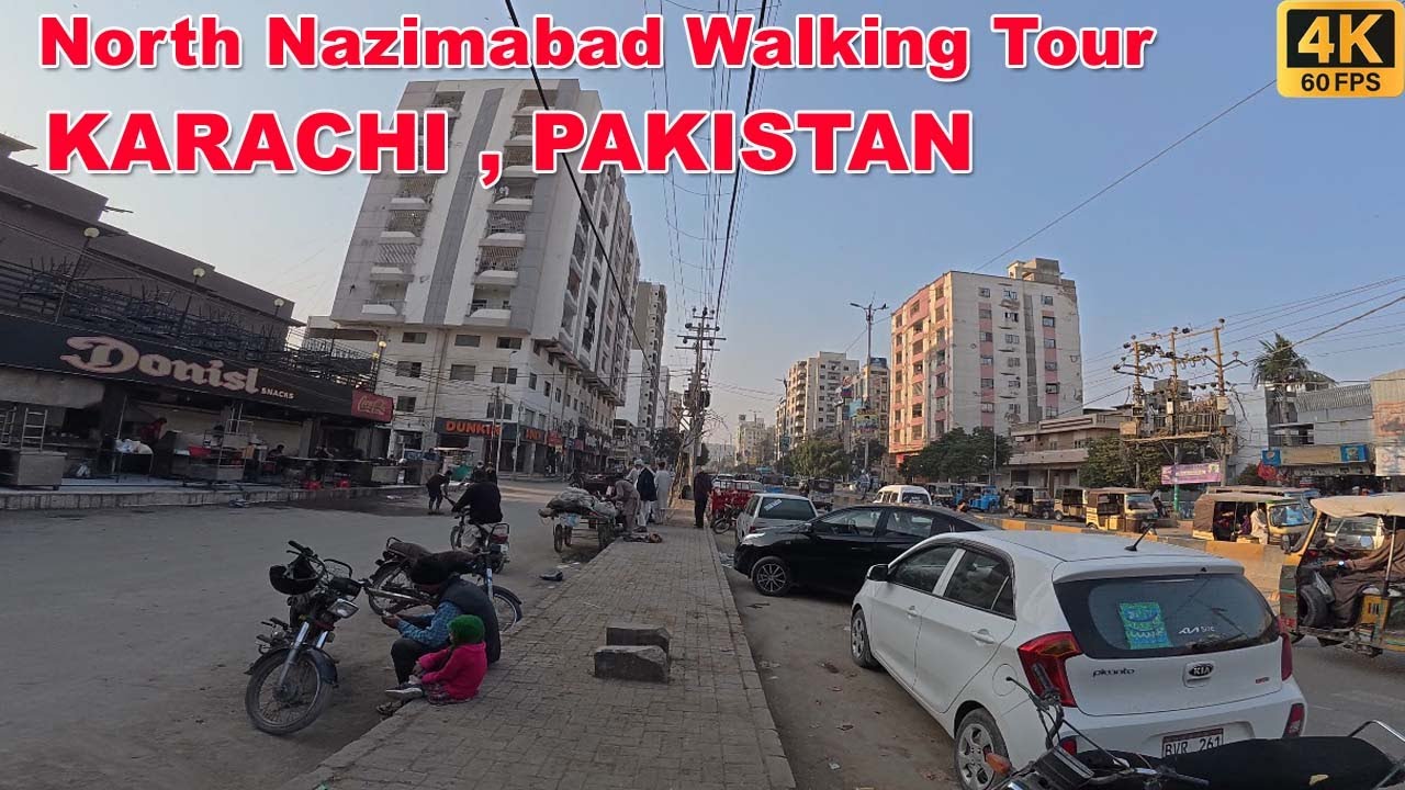 North Nazimabad Walking Tour | Karachi, Pakistan | Full Mooni Vlogs | 4K UHD | 60fps