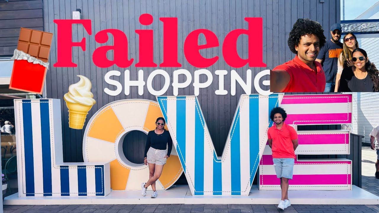 Failed Shopping Spree at Hede Fashion Outlet 😅🍦 | Indian Couple Vlog in Gothenburg, Sweden