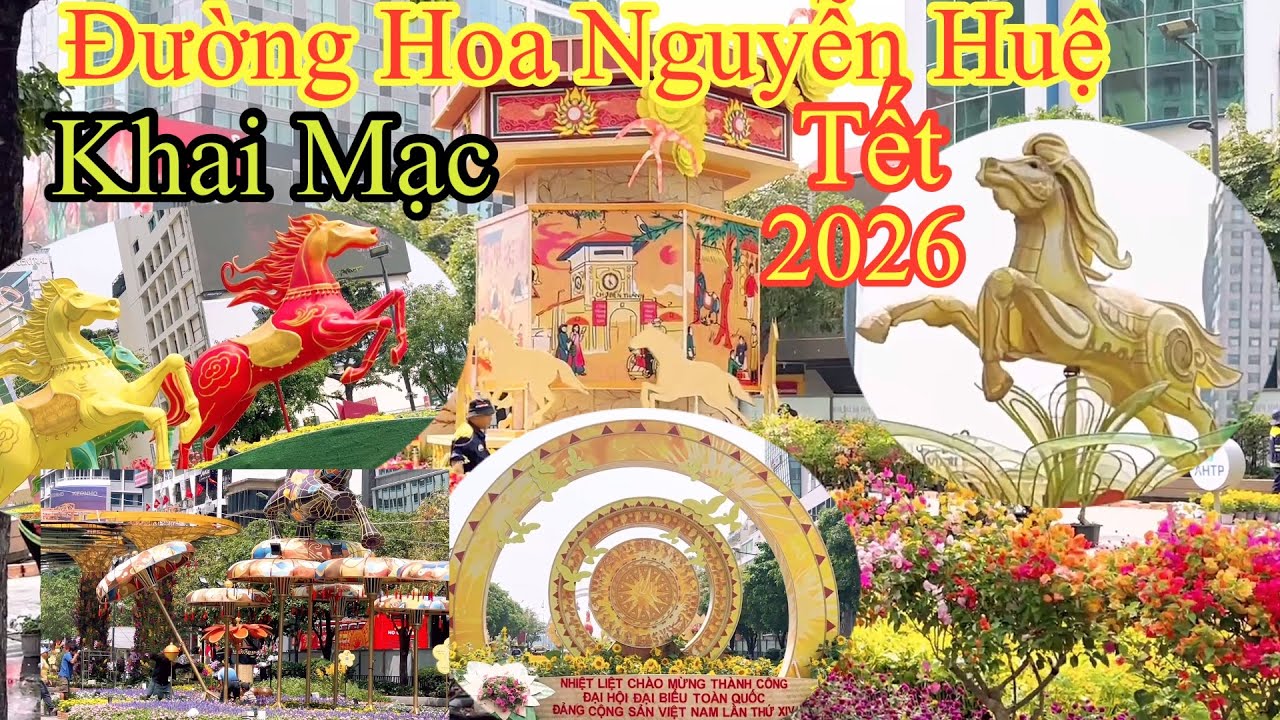 Đường Hoa Nguyễn Huệ Lộ Diện Nhiều Cảnh Đẹp Ấn Tượng Trước Giờ Khai Mạc  Hôm Nay….