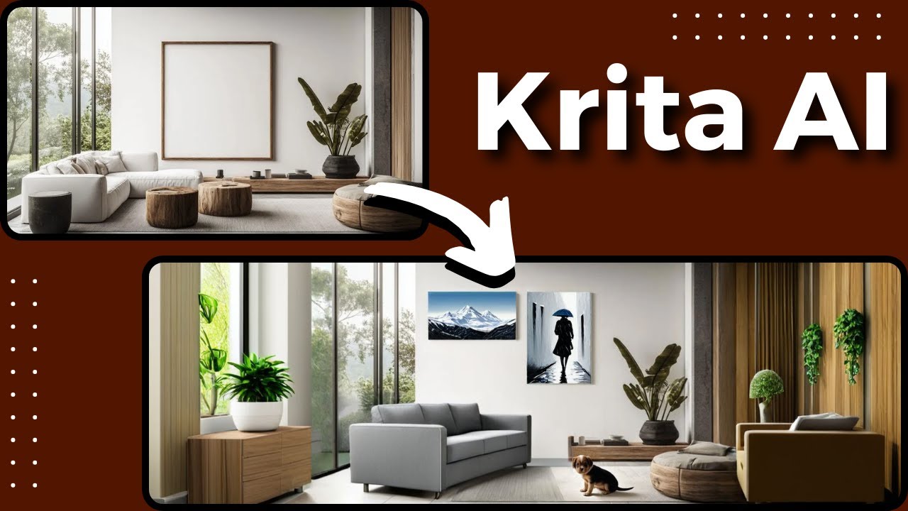 Добавление или удаление объектов — панорамные изображения с ИИ — Krita AI Diffusion