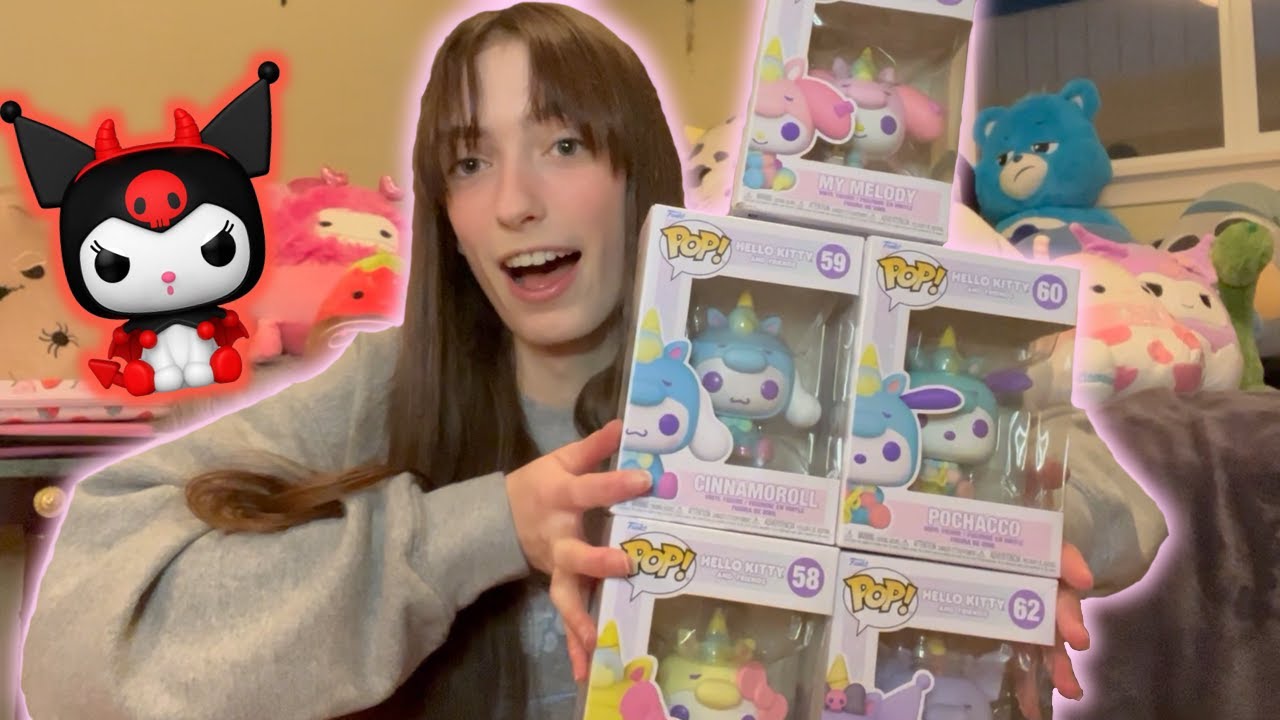 Devil Kuromi + Sanrio Unicorn Party Funko Pop Unboxing | Kawaii Funko Pop Unboxing | Riivv3r