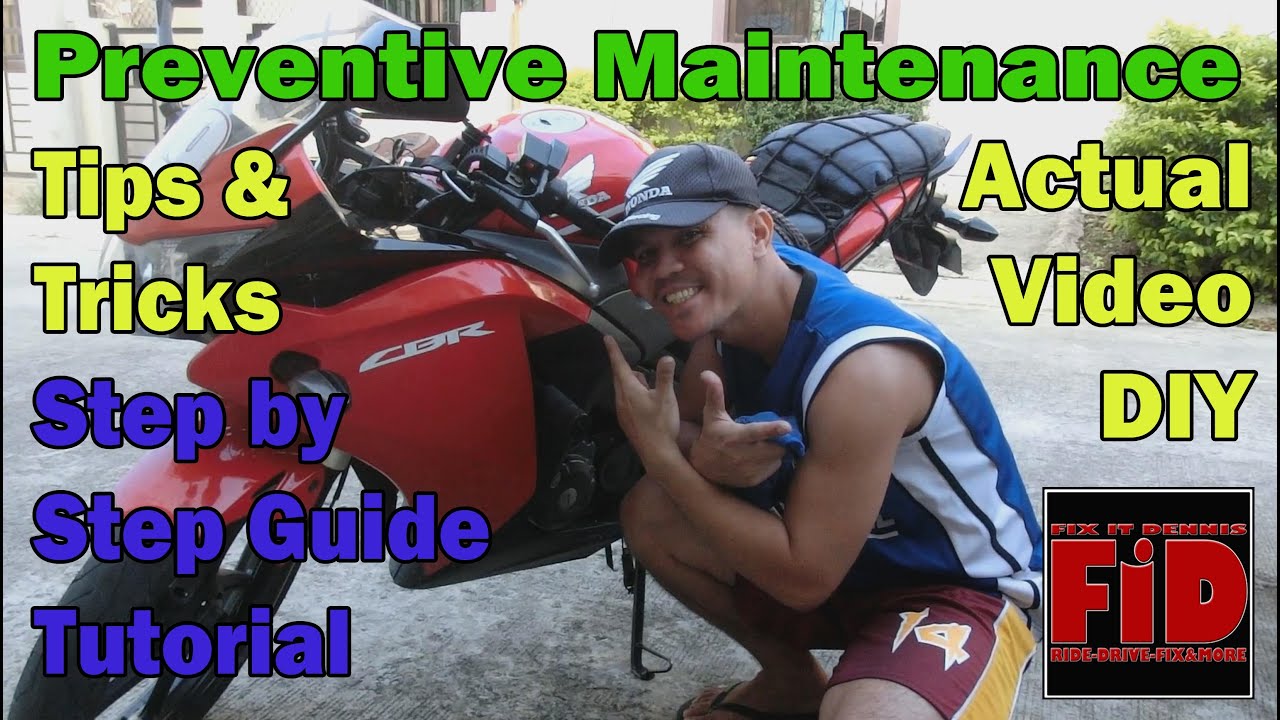 Motorcycle preventive maintenance tips and tricks DIY tutorial