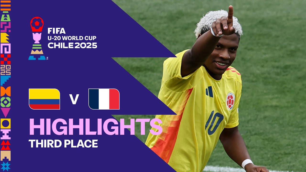 Colombia vs France Highlights | FIFA U 20 World Cup Chile 2025