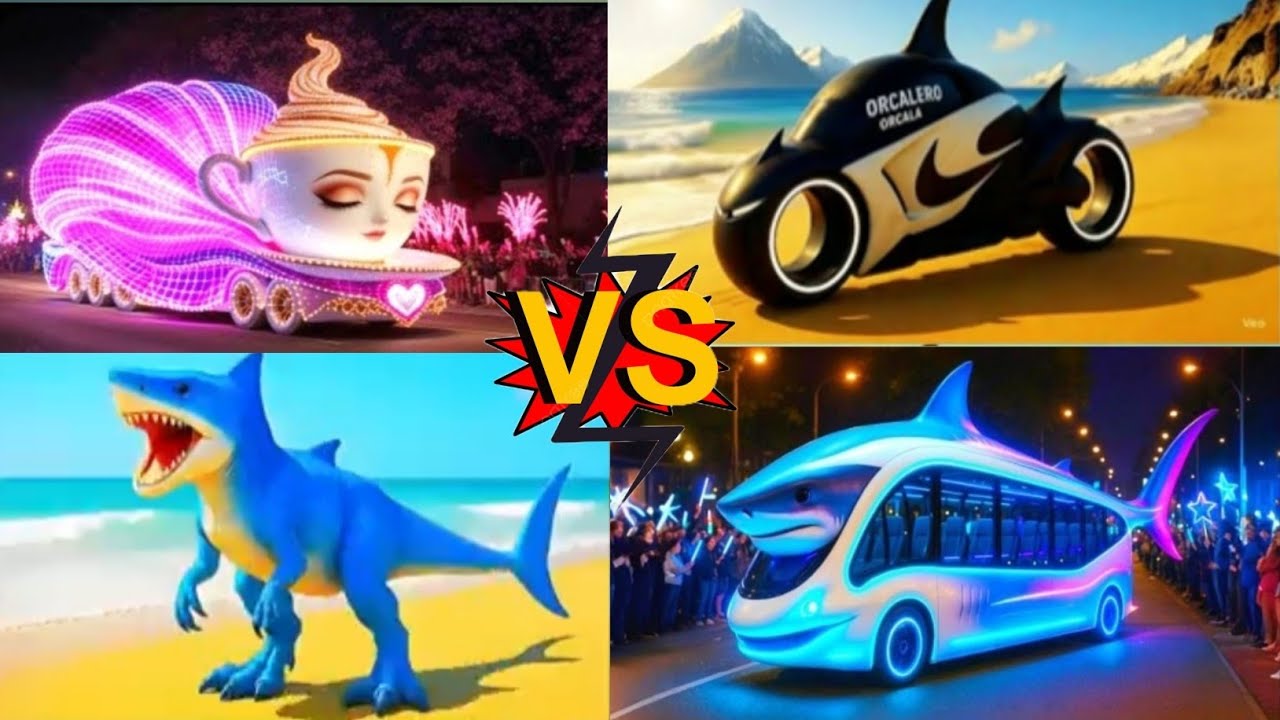 SHARK cup 🆚 POLICE CAR 🆚 AMBULANCE 🔥 CRAZY BRAINROT - Tiles Hop EDM Tush! 