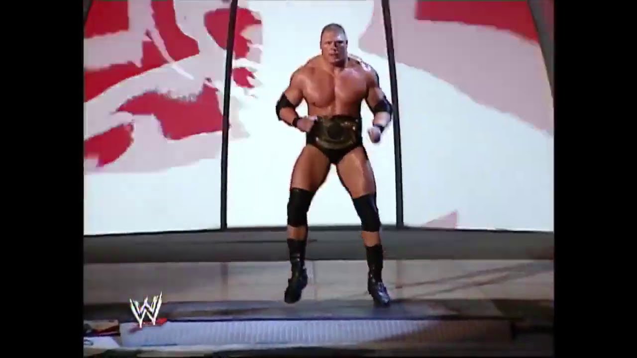 Brock Lesnar world heavyweight champion entrance FHD quality 2003