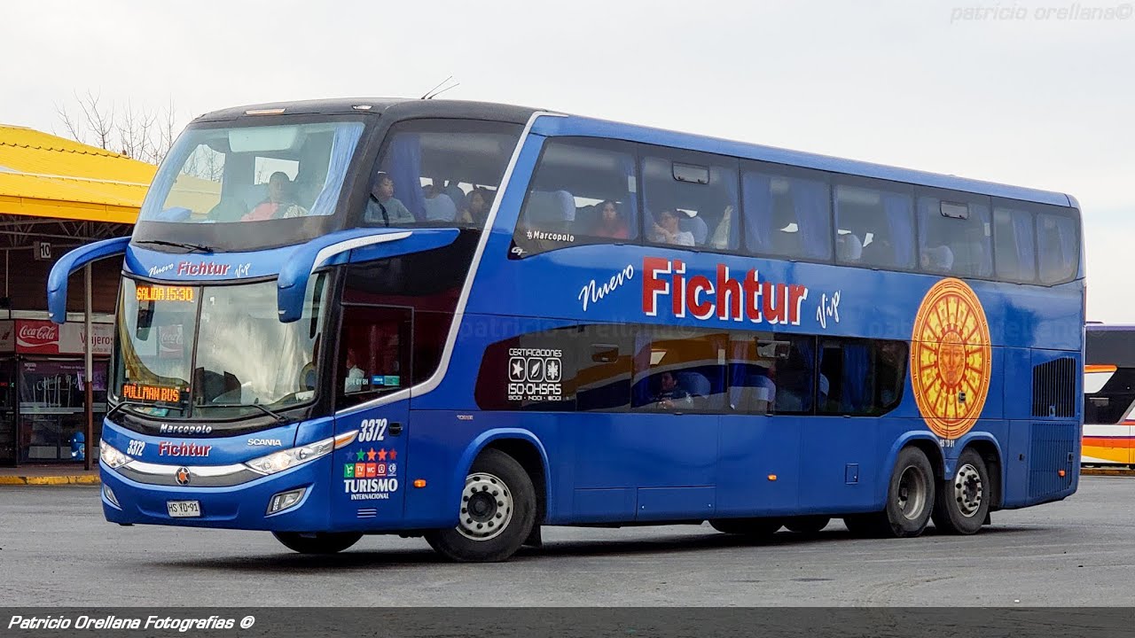 Marcopolo paradiso G7 1800DD / scania K400 / nuevo fichtur vip  (ruta santiago - puerto montt)