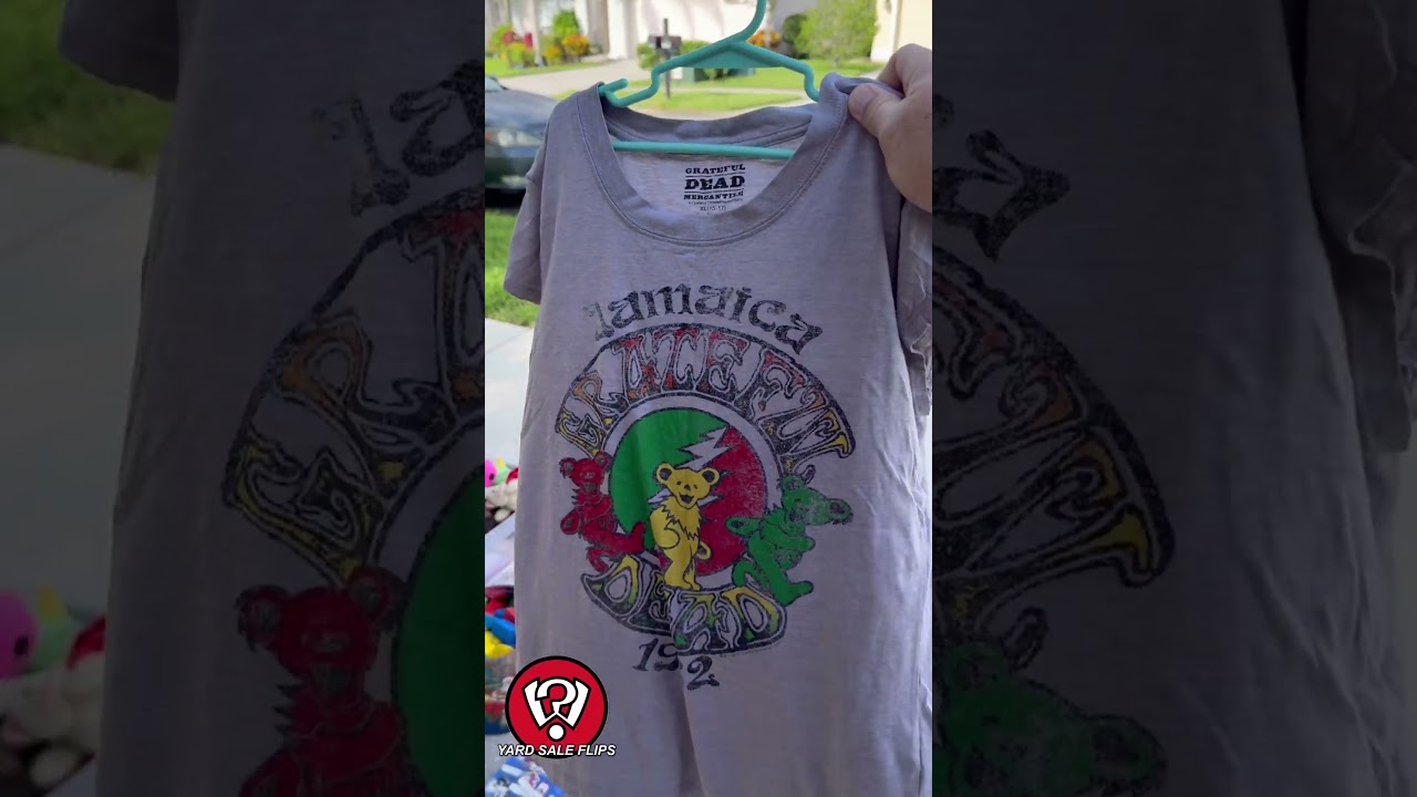 Found a $22 Grateful Dead Shirt for 40 CENTS 😱 (Yard Sale Jackpot!)