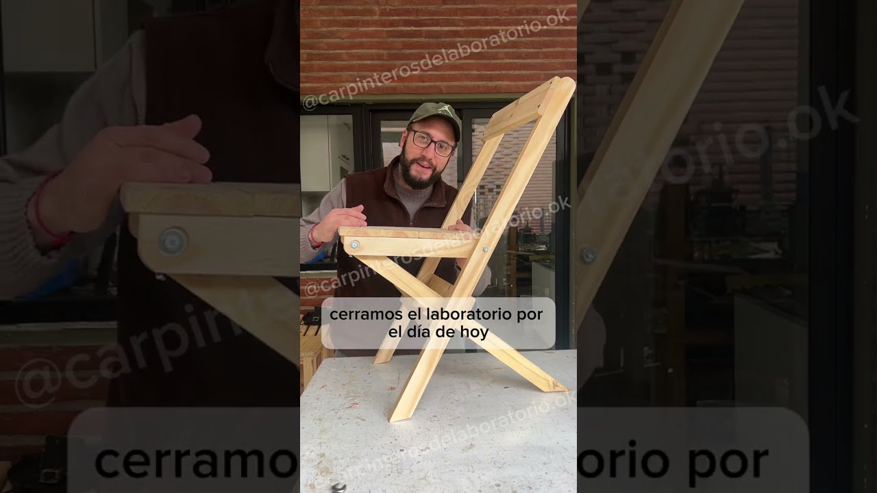 C&oacute;mo hacer una silla de madera plegable muy f&aacute;cil