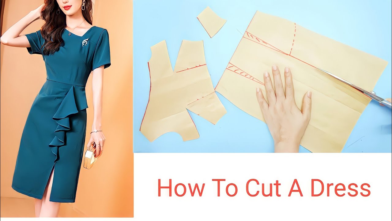 Thiết Kế Váy Xếp Ly Bèo Tuyệt Đẹp| How To Cut A Dress #3