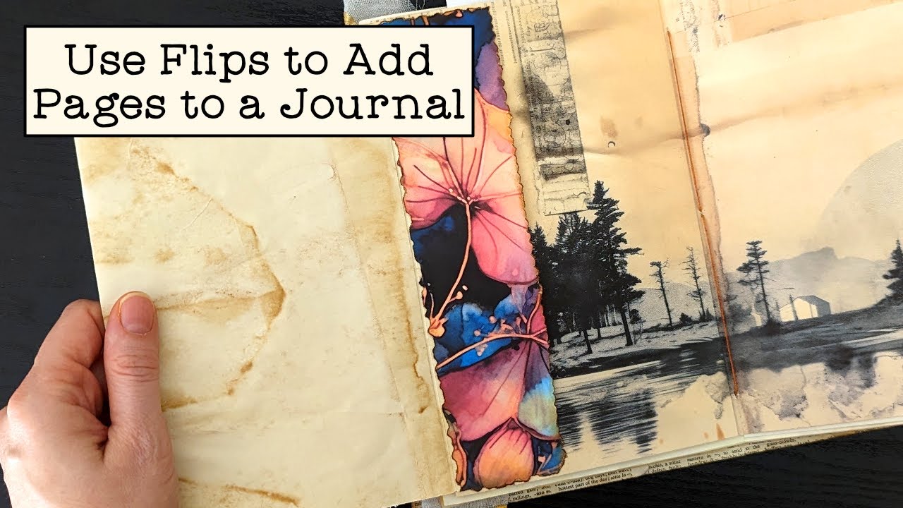 Add Pages to an Already Bound Junk Journal With Me | Junk Journal Flips