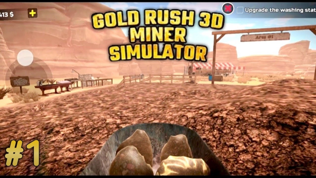 Gold Rush Miner Simulator 3D ( New Update: Excavator,Jewellery, Day & Night System) Gameplay Android