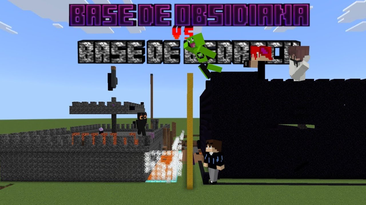 !Base de Obsidiana Vs Base de Bedrock!!!/Minecraft 