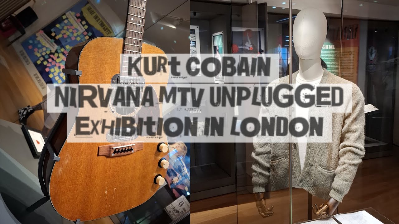 Kurt Cobain's Guitar 1959 Martin D-18E MTV Unplugged Exhibition in London Royal College of Music