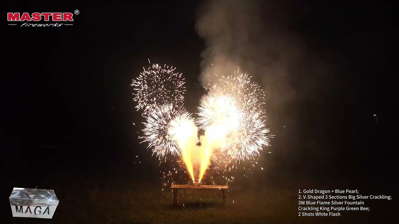 MAGA Rectangle Modeling Fountain Consumer Fireworks