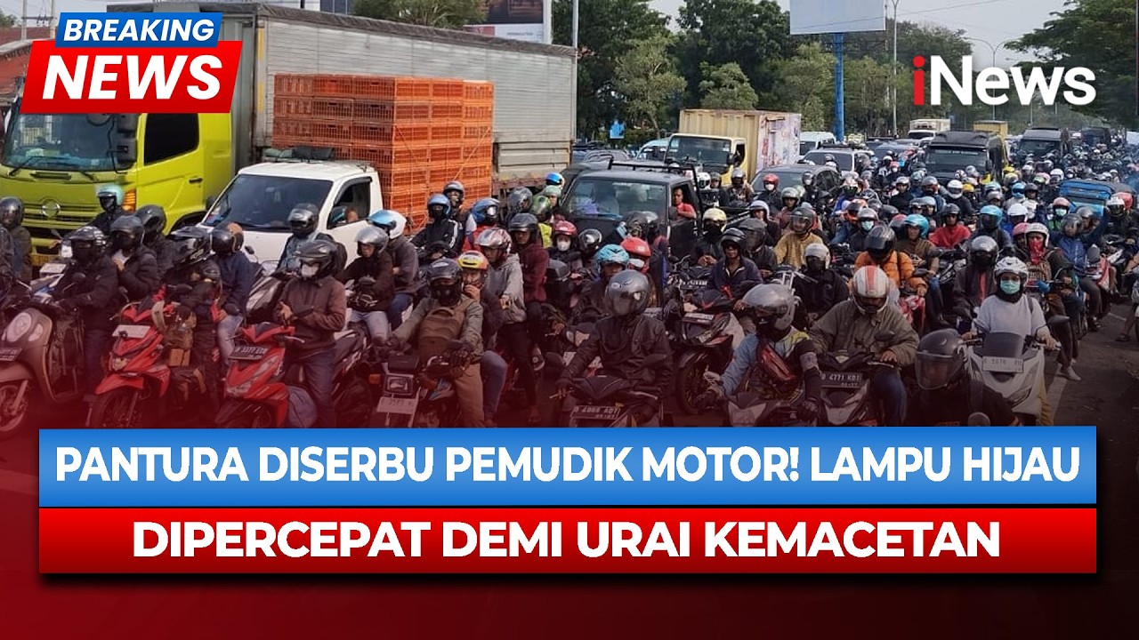 BREAKING NEWS! Arus Mudik Membludak di Jalan Pantura, Ribuan Motor Padati Jalan