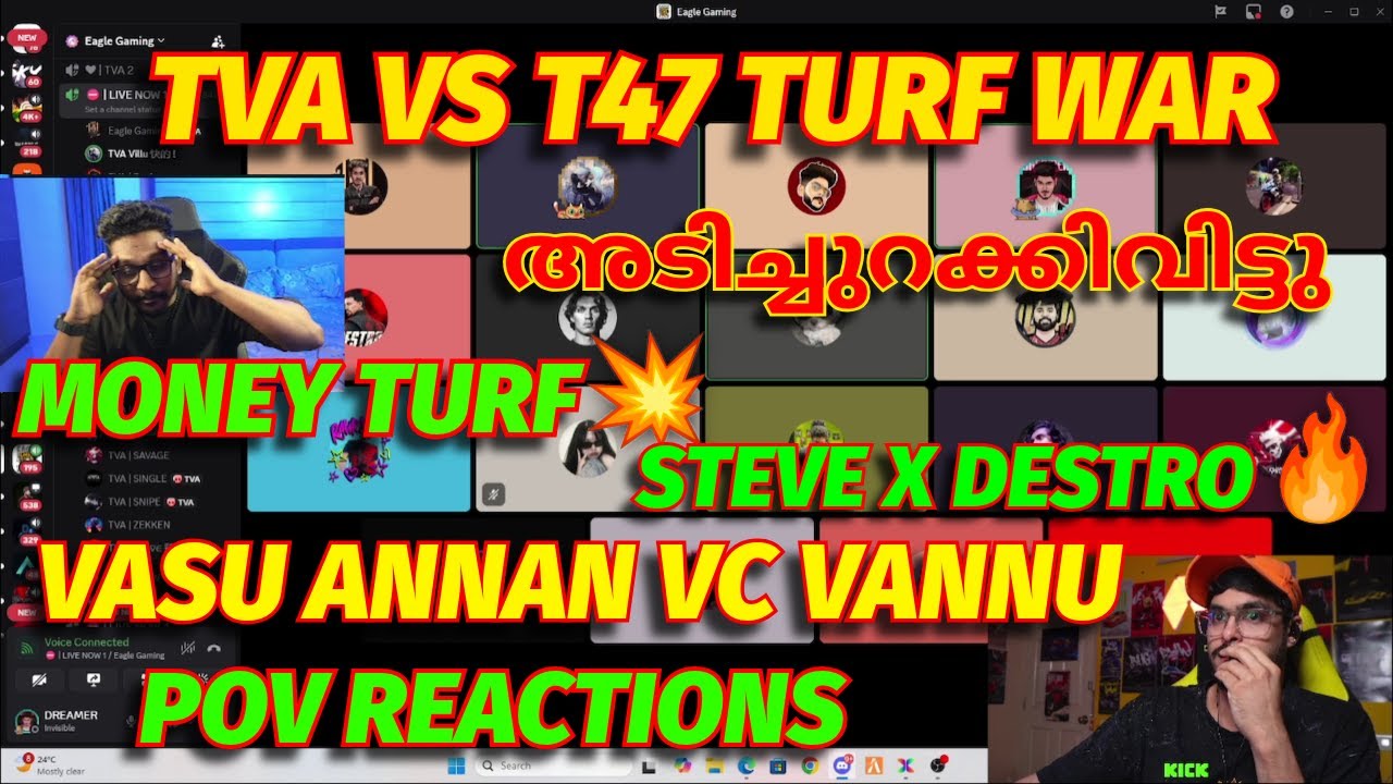 TVA VS T47 TURF WAR AND POV REACTIONS💀🔥| VASU ANNAN VC VANNU🔥| MONEY TURF ALWAYS TVA🔥