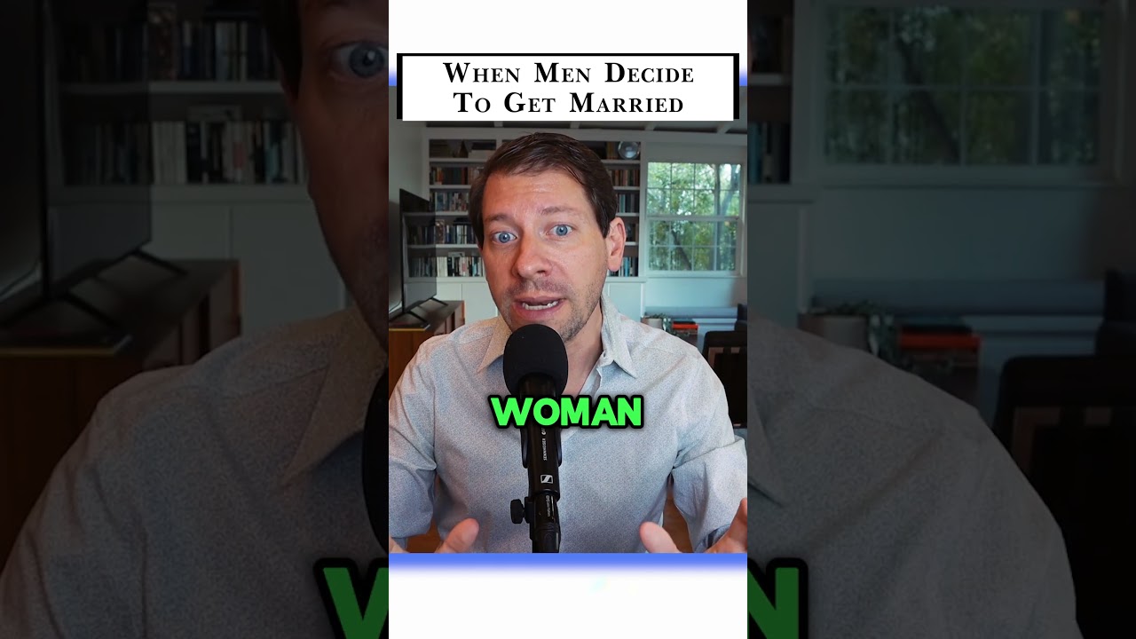 Men get married when everything is working