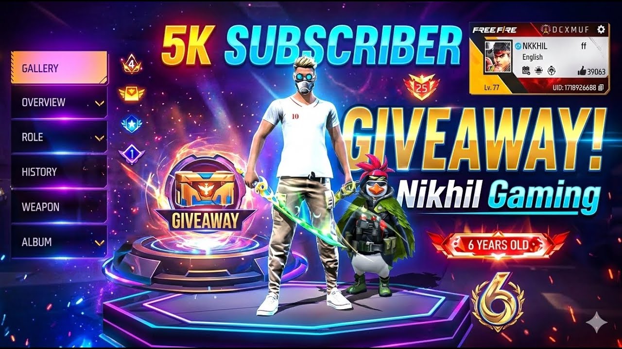 🔴[LIVE] ROAD TO 5K SUBSCRIBER SPECIAL DIAMOND GIVEWAY ROOM  IN FREE FIRE PAKISTAN SERVER 🇵🇰🇵🇰