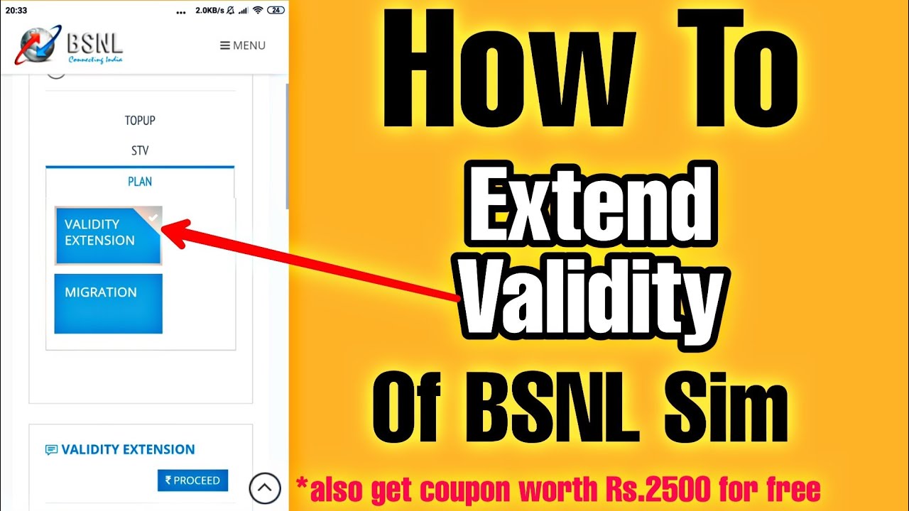 How To Extend The Validity Of BSNL Sim | Extend The Validity Of Your BSNL Plan