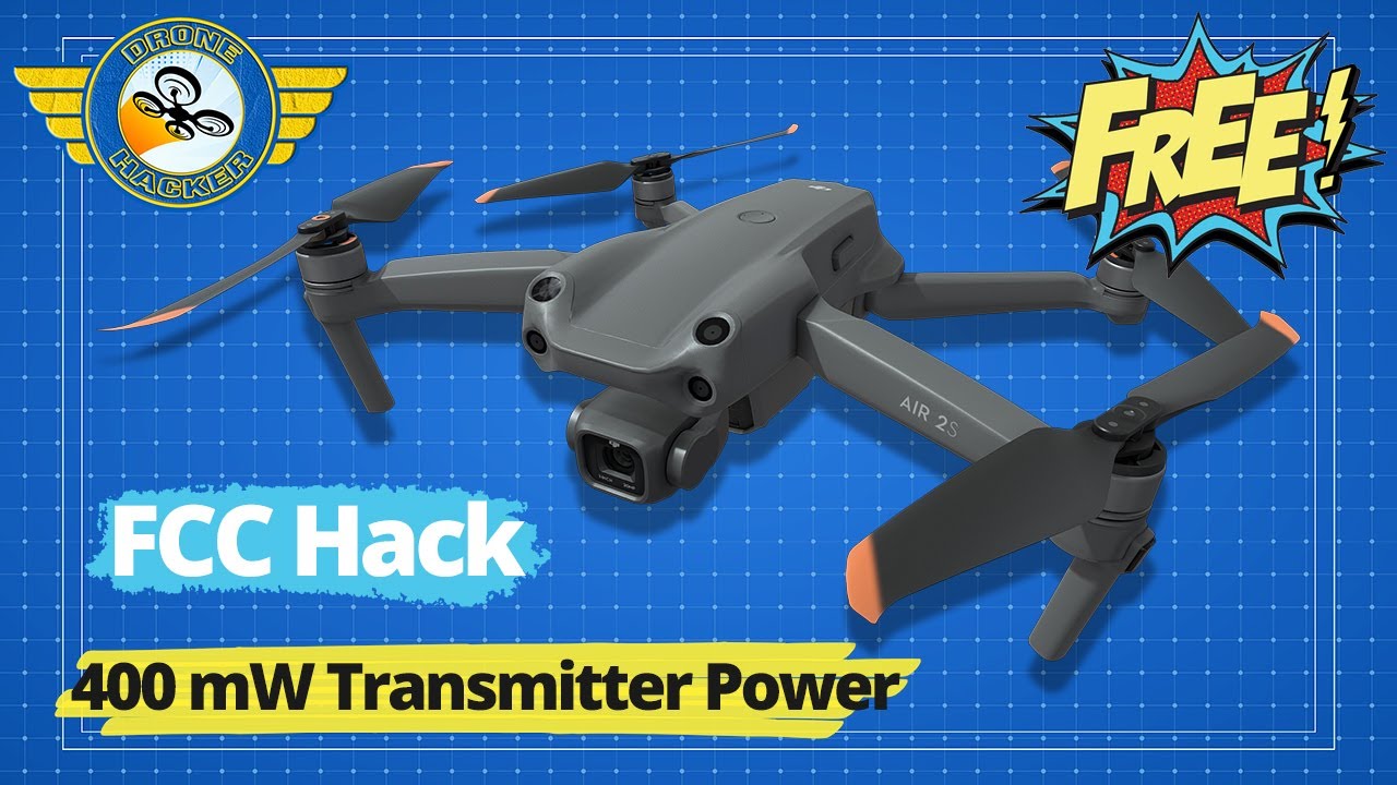 Free DJI Air 2S FCC mode hack ⚡ From 100mW in CE to 400mW in FCC | Doubles the range