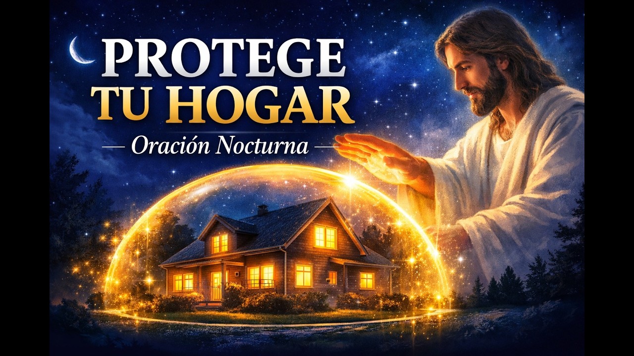 🌙 ORACIÓN NOCTURNA DE PROTECCIÓN PARA EL HOGAR 🏠🙏 | Duerme en Paz Bajo la Cobertura de Dios