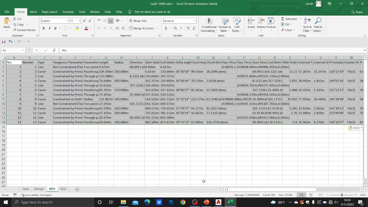 Lesson 07 - Insertion of Superelevation with a custom made software