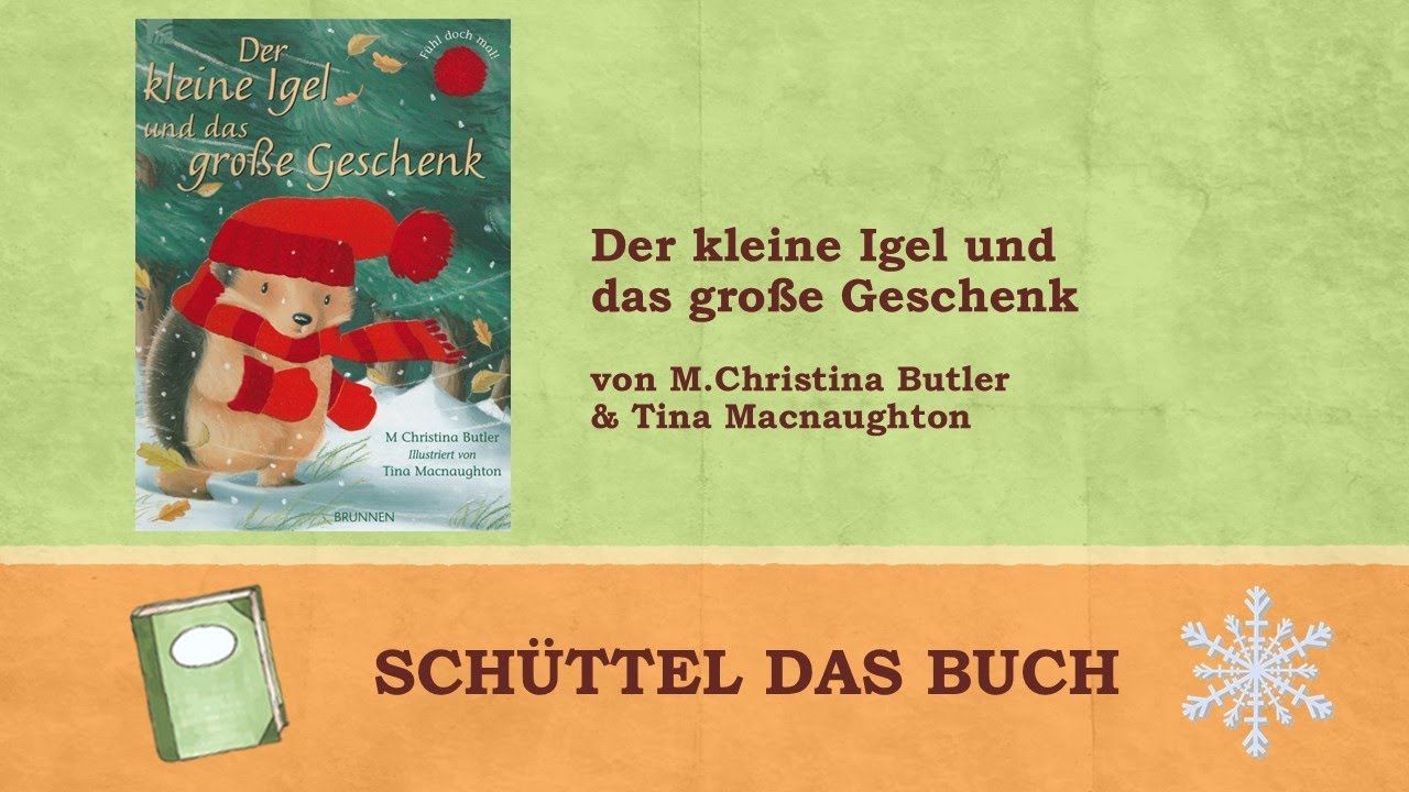 Der kleine Igel und das große Geschenk | Bilderbuch | Einfach-Kreativ-Umsetzen | SCHÜTTEL DAS BUCH