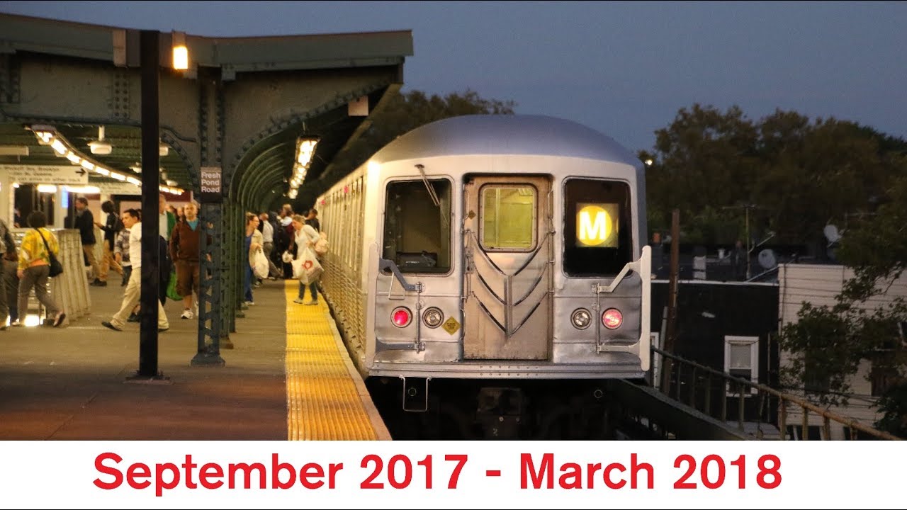 R42 Trains on the M Shuttle - September 2017 to March 2018