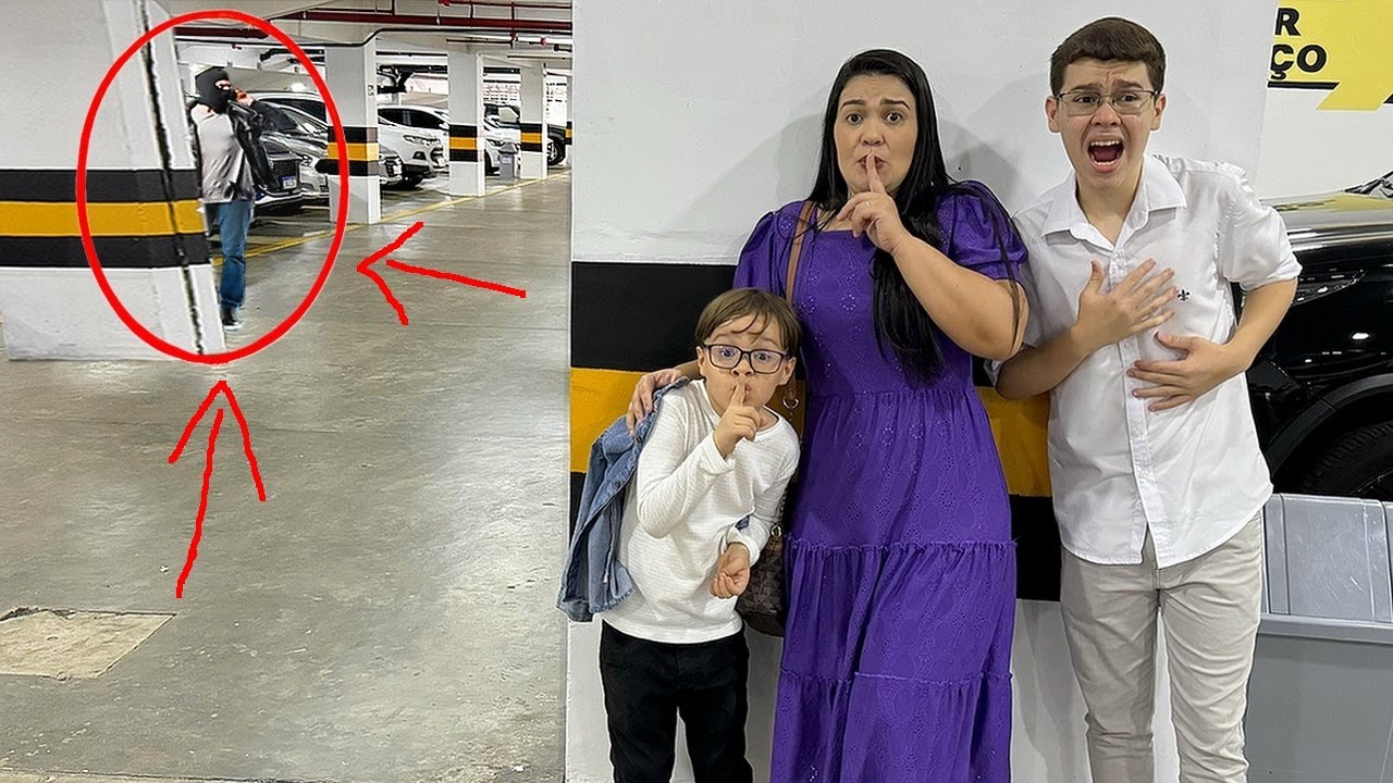 O CARA ESTRANHO NOS SEGUIU E TIVEMOS QUE FUGIR PELA SAÍDA DE EMERGÊNCIA
