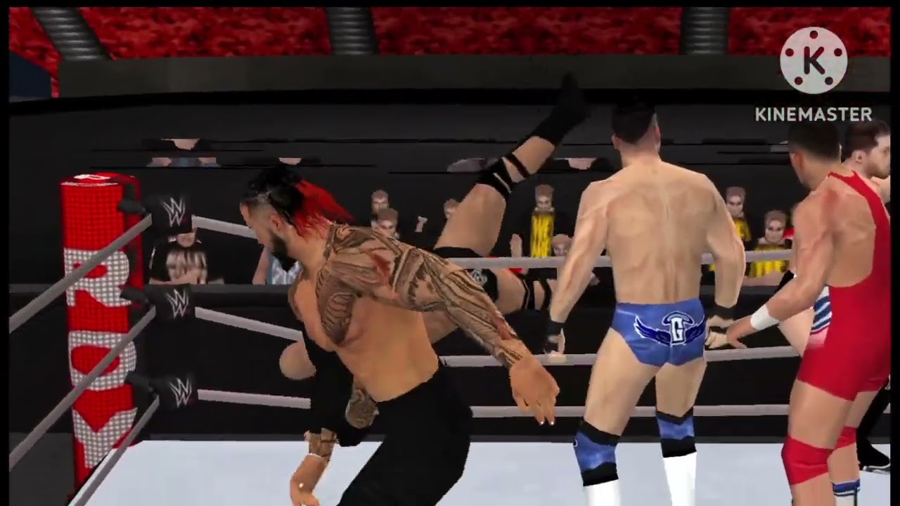 We2k23 the ring helmet match Roman Reigns Jimmy USO
