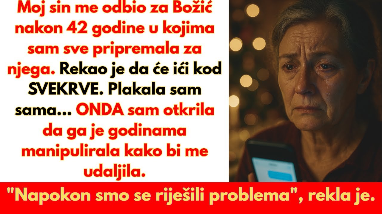 Sin je odbacio moj Božić nakon 42 godine &mdash; odabrao je stol svekrve...