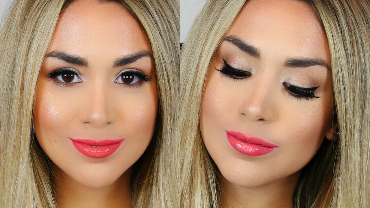 SPRING MAKEUP! CORAL LIPS & BRONZE SKIN + ALEX GARZA 