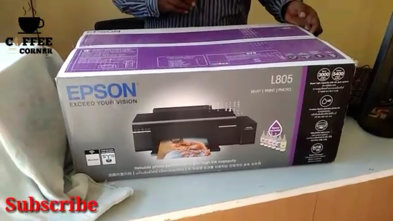 How to install Epson L805 printer | Unboxing and installation of Epson L805 printer | Photo printing