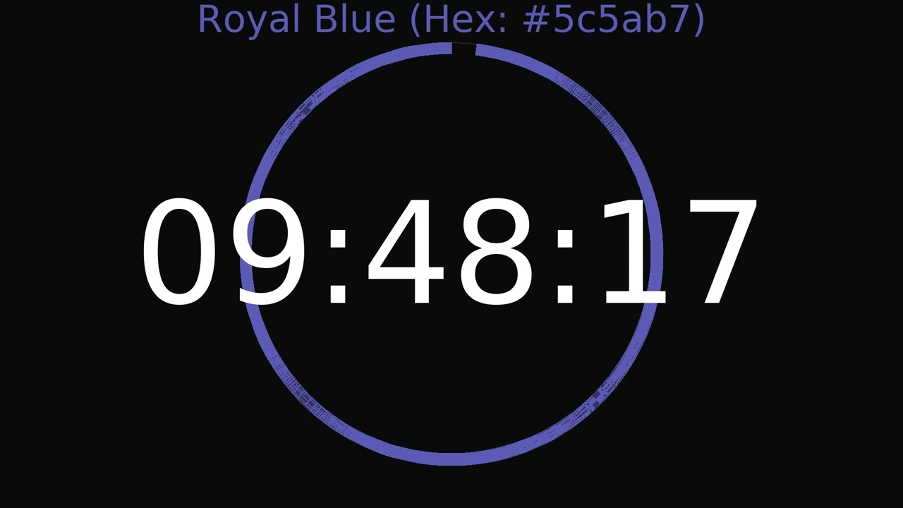 10 Hour Timer | Royal Blue Colour