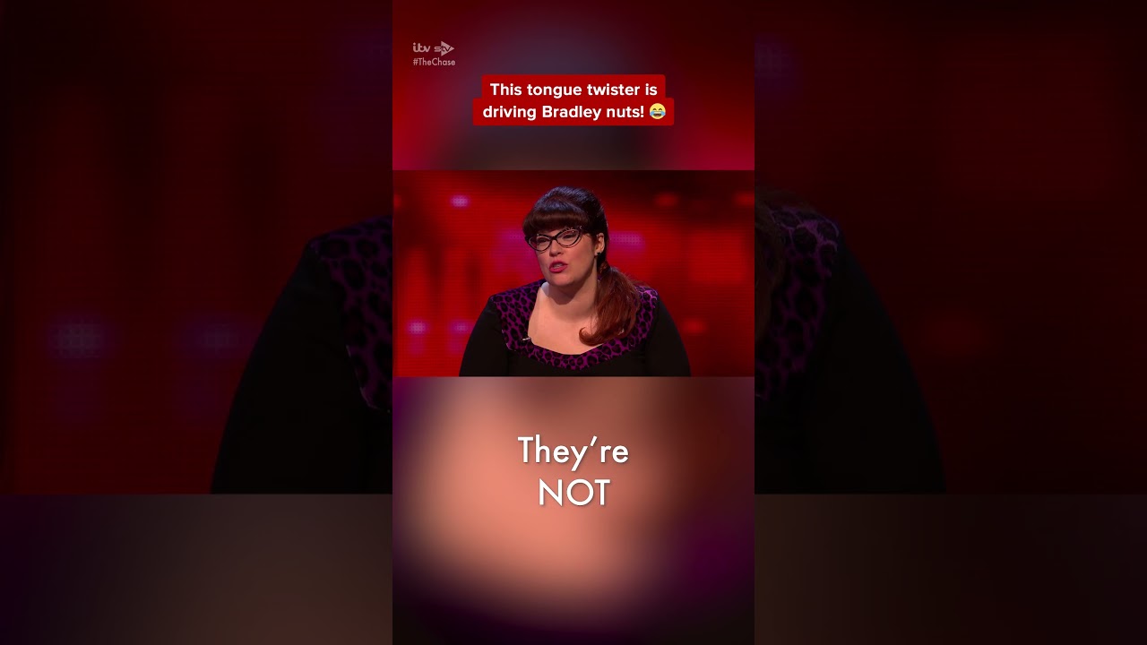 This Tongue Twister Drives Bradley Walsh Nuts! 🤣 #fyp #viral #thechase #bradleywalsh #gameshow