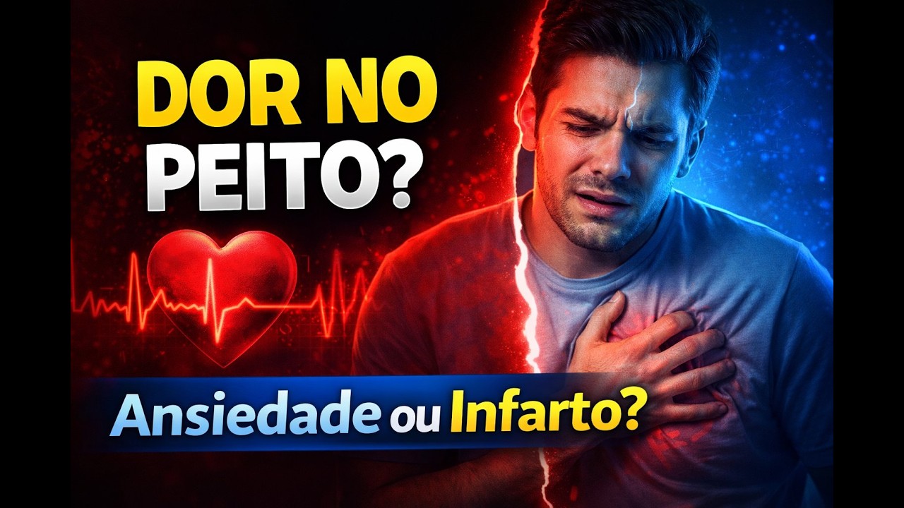 Dor no Peito: Como Saber se é Ansiedade ou Infarto? (Sinais de Alerta)