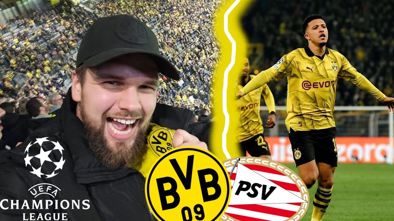 Borussia Dortmund vs PSV Eindhoven- 👑 UCL Stadionvlog 👑 / Sancho in Topform 🔥 / Marohde