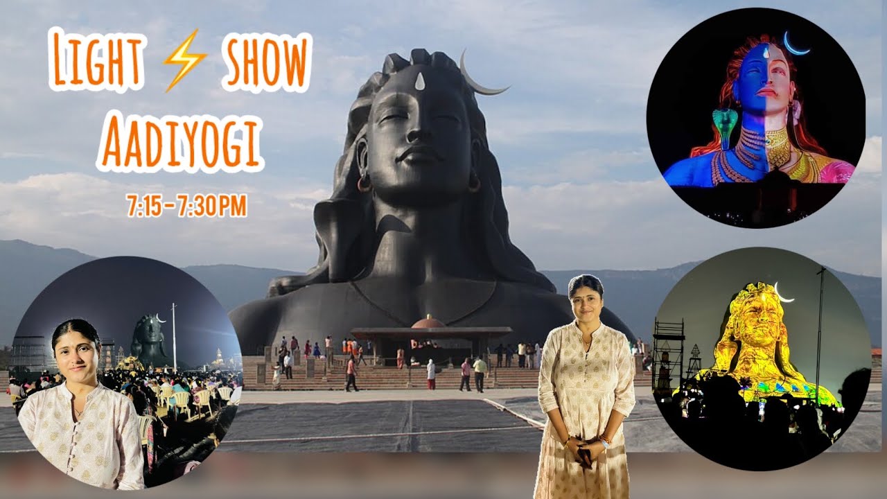Aadiyogi Light Show🙏 || Isha Yoga Centre || Aadiyogi Vlog || Travel2026 