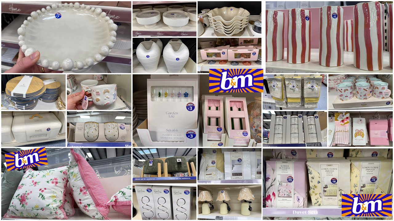 🔹B & M🔹NEW SPRING COLLECTION IN STORES😍HOME DECOR, BEDDING ,CUSHIONS ,TABLEWARE, LAMPS🔹February 2026