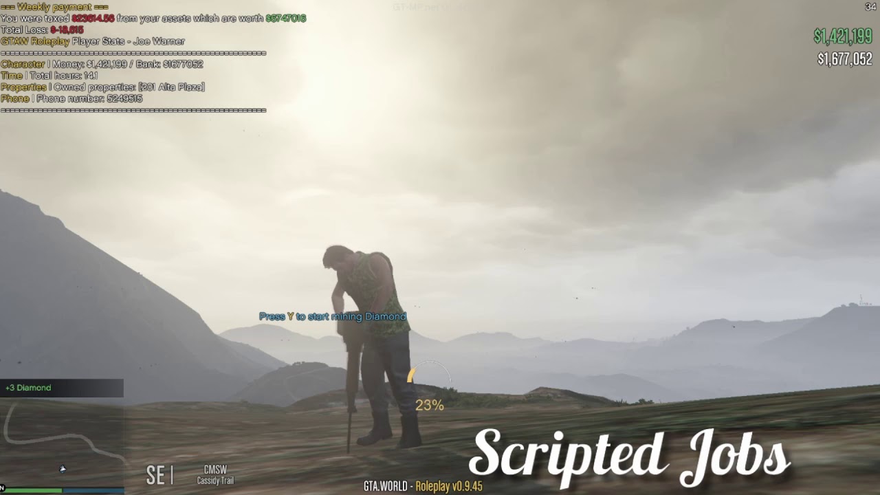 GTA World Roleplay - Features introduction