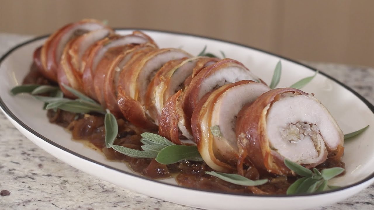 Receita de Lombo Suíno Recheado com Maçã e Bacon - Natal Shopping Itaguaçu 2022