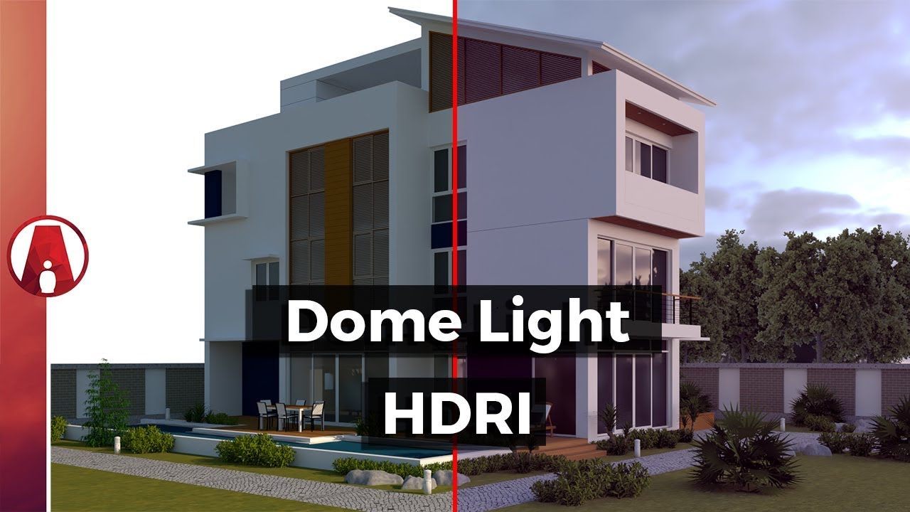 Как использовать DOME LIGHT и HDRI для наружного освещения | Vray для Sketchup