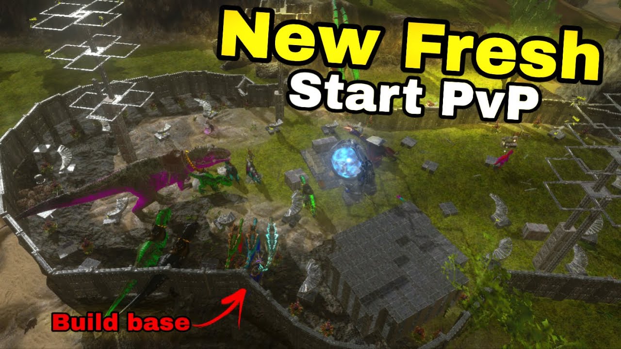 New Fresh start / Build Base / Server TF / PvP / EP 1 [ Ark Mobile] 