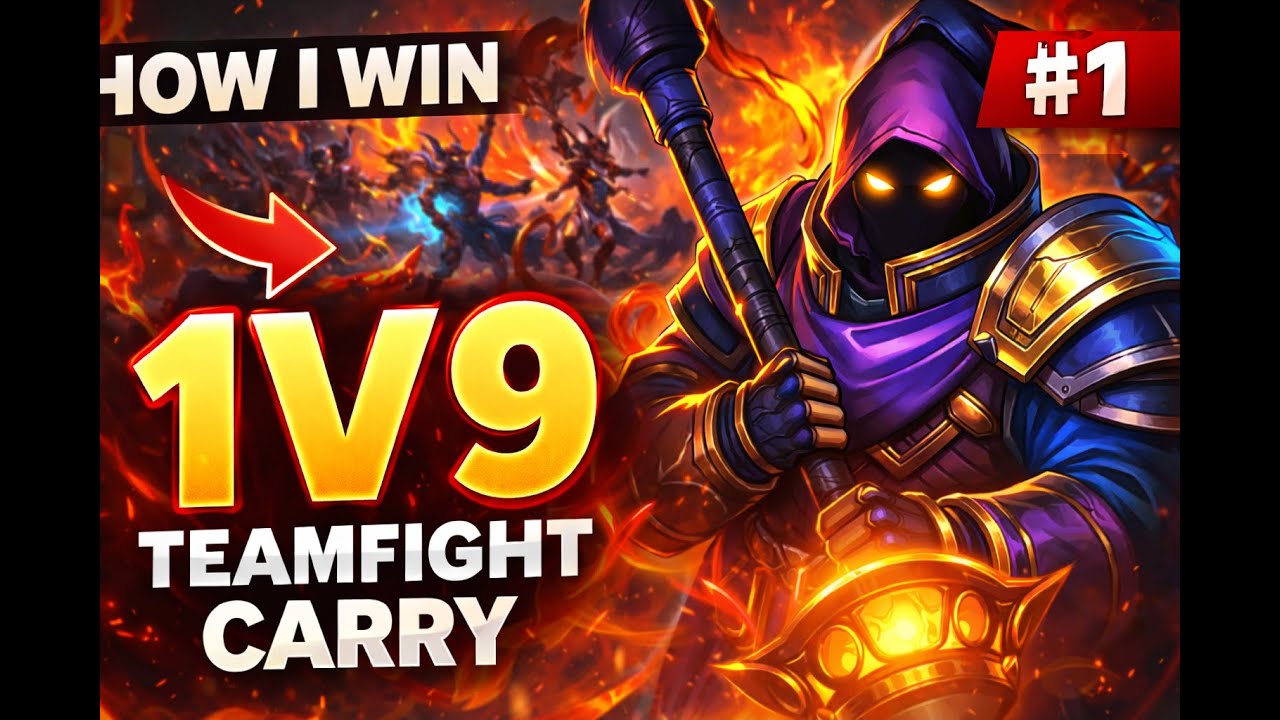 Jax 1V9 carring team by team fighting 1#