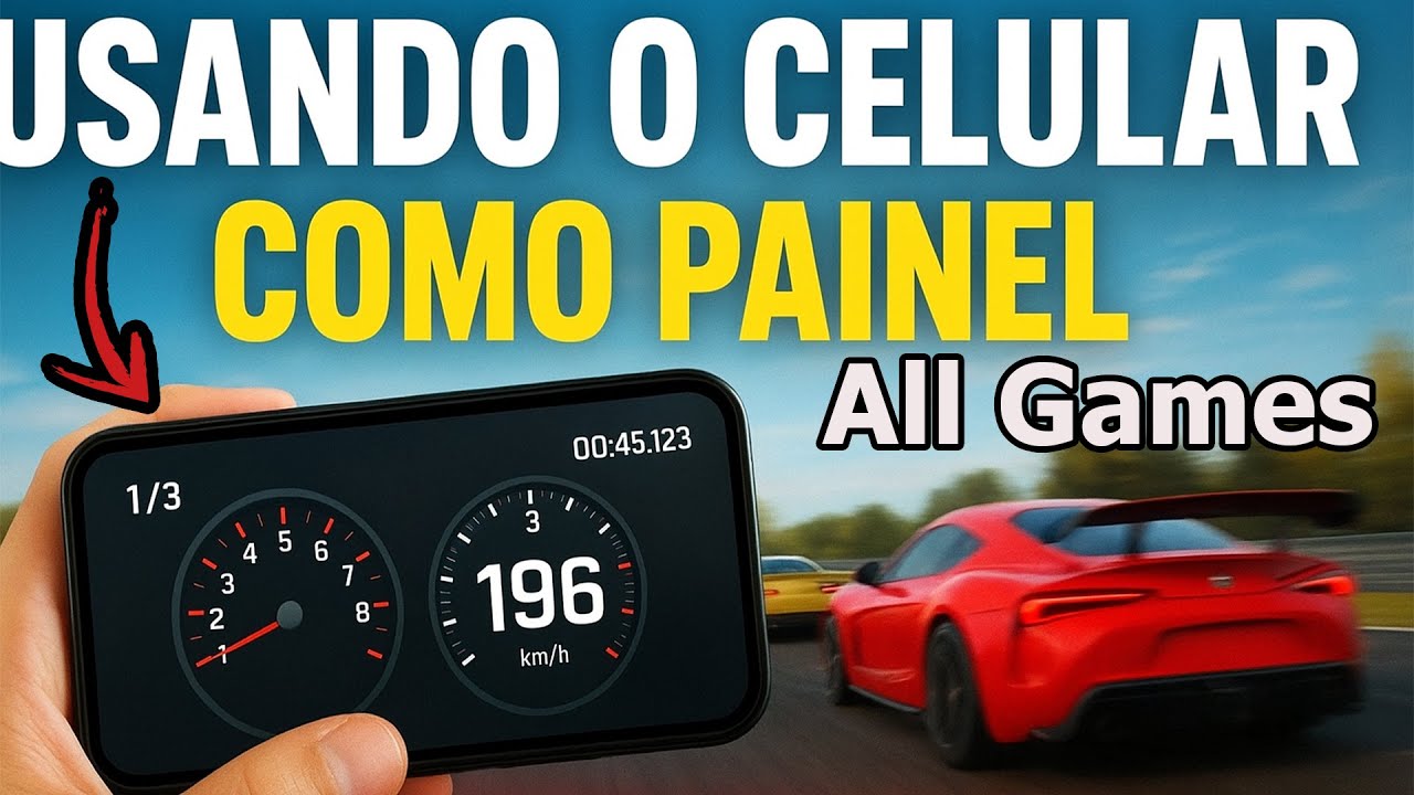 Como usar o seu celular como painel em qualquer jogo - SIM DASHBOARD