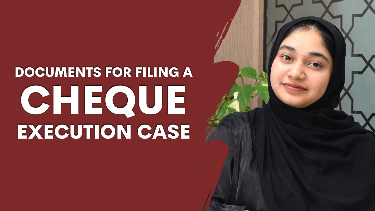 Cheque Execution Case - Documents Required | UAE | SAZ Advocates | Legal Awareness